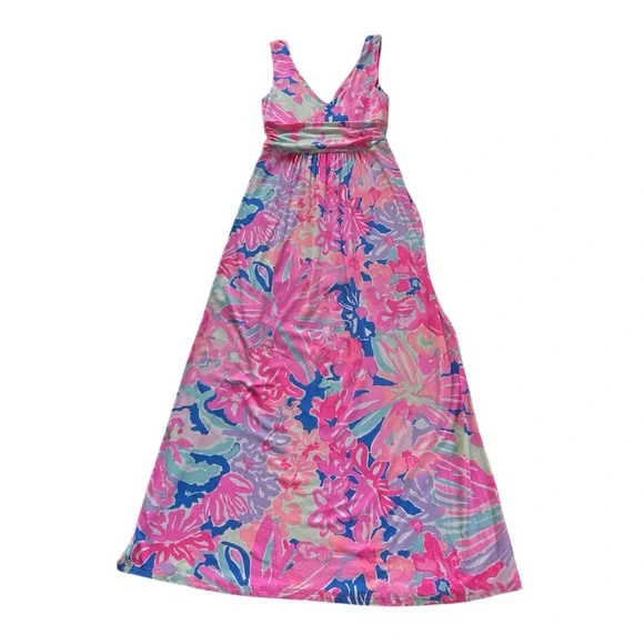 Lilly Pulitzer Sloane Playa Hermosa Sleeveless Maxi Dress Size M - Picture 8 of 12